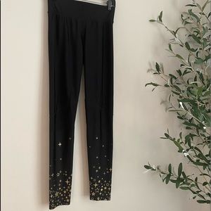 Foil printed Terez star leggings
